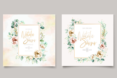 دانلود وکتور لایه باز EPS حاشیه گل و کادر برای نوشتن کد 6